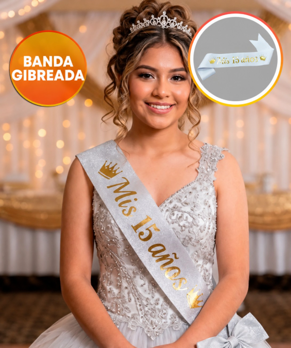 Producto - Banda de 15 años con brillitos