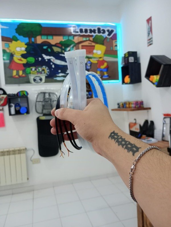 Producto - Juego 2 Tiras Drl Secuencial Blanca Y Ambar