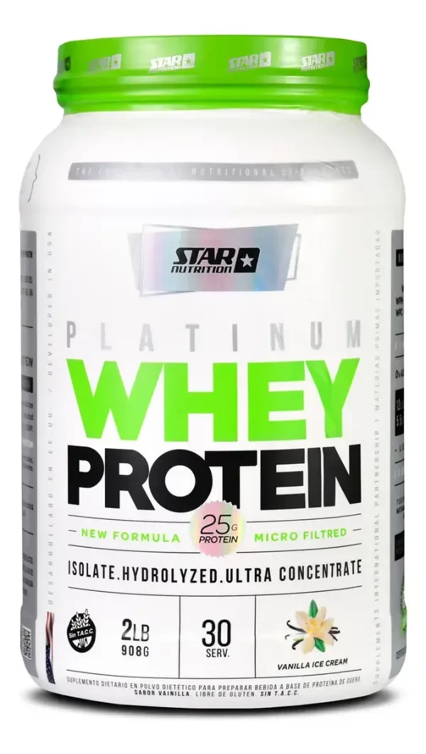 Producto - Proteína Platinum Whey Star Nutrition 2 Lb (908 g)
