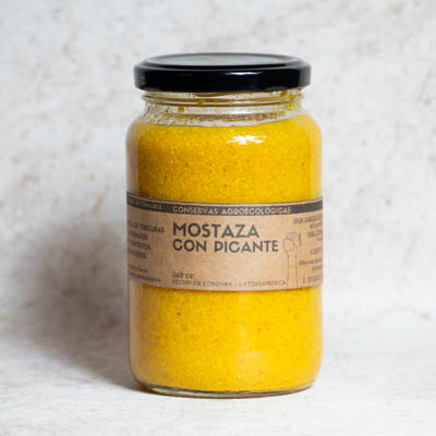 Producto - Mostaza picante 360cc "Conservas Agroecológicas"