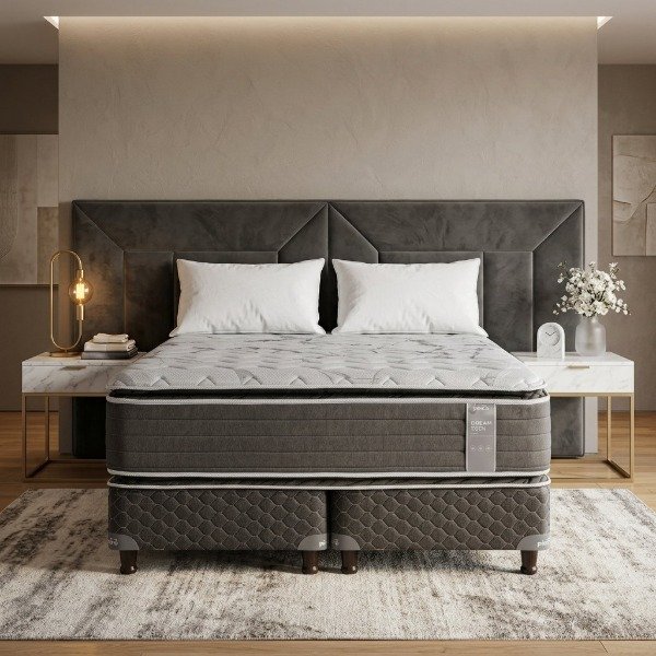 Producto - Sommier y Colchón Piero Dream Tech Resortes Doble Pillow Top 200x200 - 0