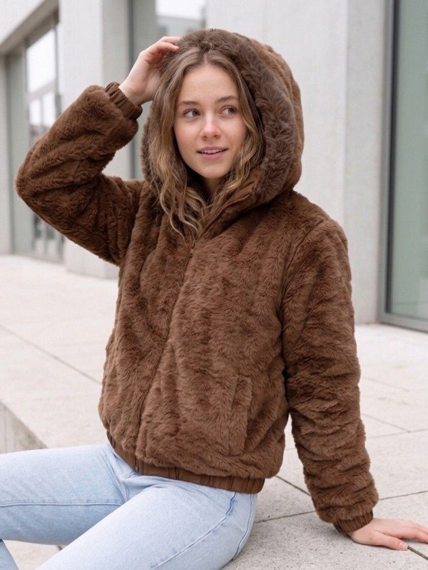 Producto - Campera Vkukou Reversible Chocolate