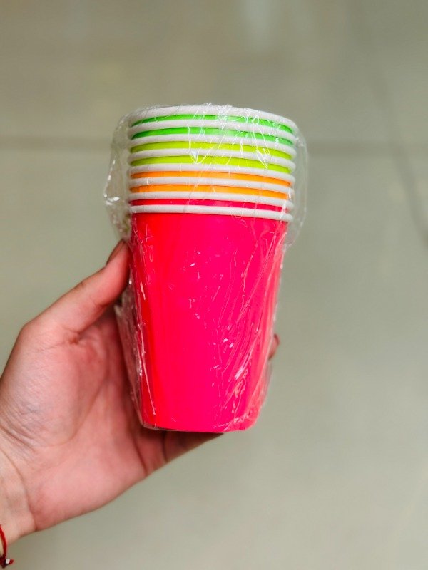 Producto - Vaso polipapel fluor surtido x8u