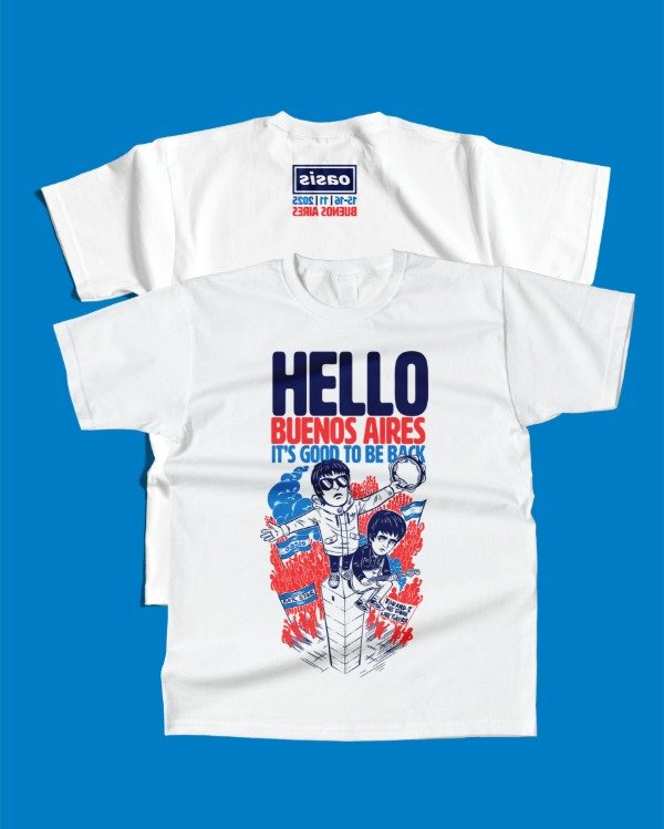 Producto - Remera Oasis "Hello Obelisco"
