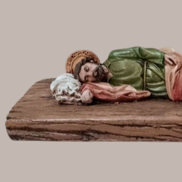 Producto - San José dormido base tronco - 25 cm SJP12