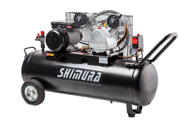 Producto - Compresor de aire eléctrico Shimura WB-20100 100L 2Hp 100L a correa