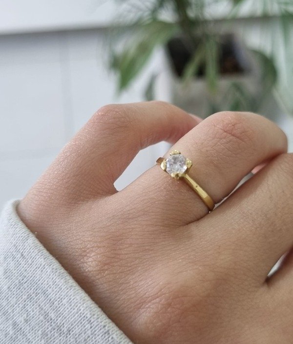 Producto - Anillo Solitario oro 18k - 0