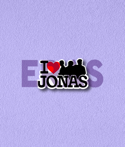 Producto - STICKERS UV - JONAS BROTHERS - I LOVE JONAS