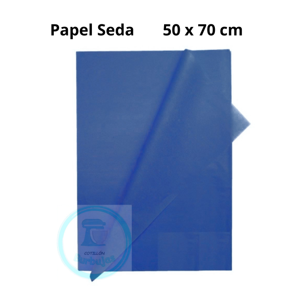 Producto - Papel de Seda Azul 50 x 70 cm x1