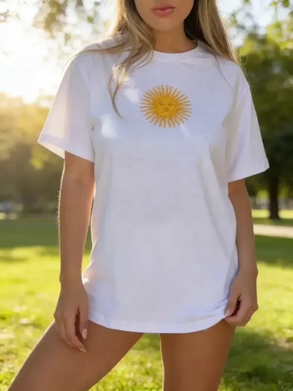 Producto - Remera Sol de Mayo Blanca
