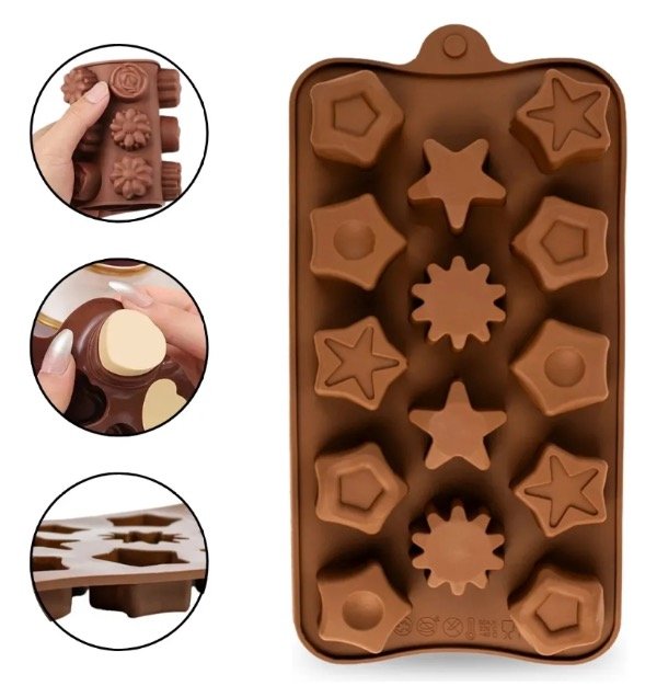 Producto - MOLDE SILICONA VARIEDAD ESTRELLAS