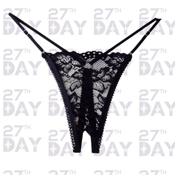 Producto - Tanga Colaless Abierta Lencería Sexy De Puntilla