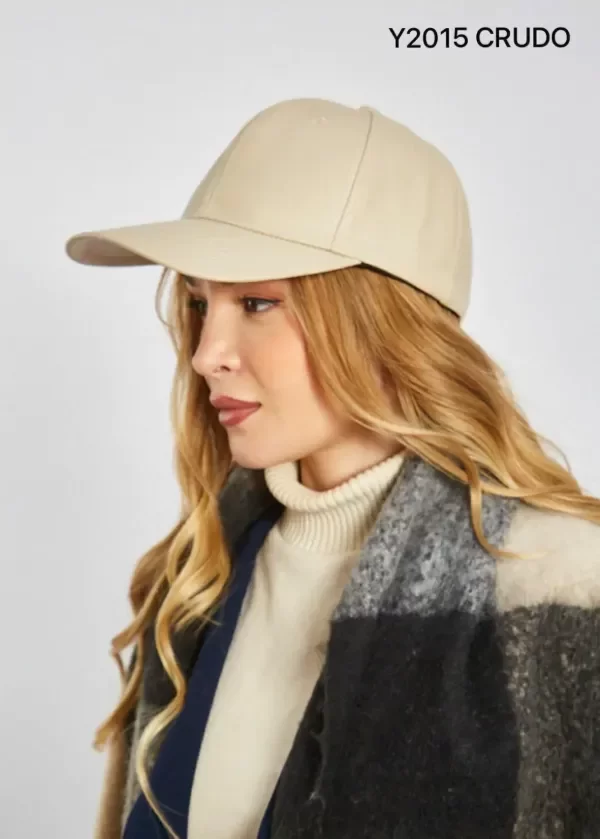 Producto - GORRA VISERA BEIGE CUERINA Y2015