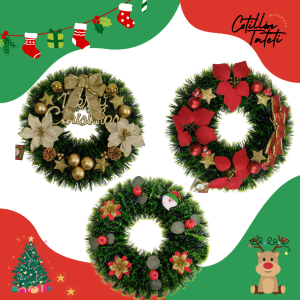 Producto - CORONA DE NAVIDAD CHIC - 48cm
