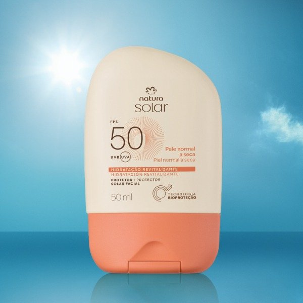 Producto - Protector Solar Facial Piel Normal a Seca FPS 50 Natura Solar 50 ml