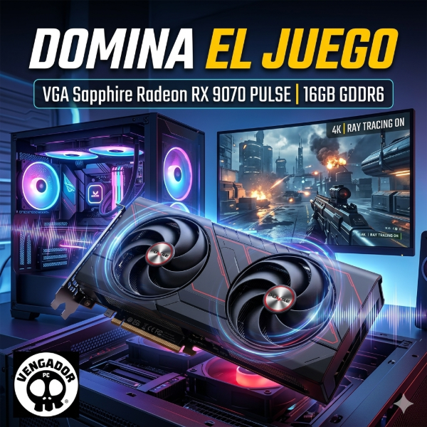 Producto - VGA Sapphire Radeon RX 9070 PULSE 16GB GDDR6