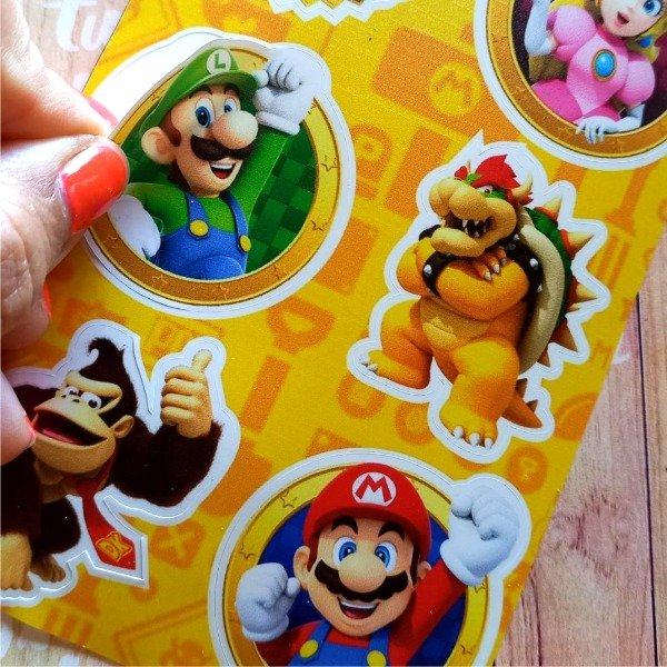 Producto - x30 Etiquetas MARIO BROS