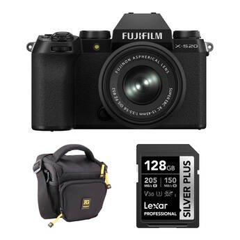 Producto - FUJIFILM X-S20 Mirrorless Camera with 15-45mm f/3.5-5.6 Lens and Basic Bundle
