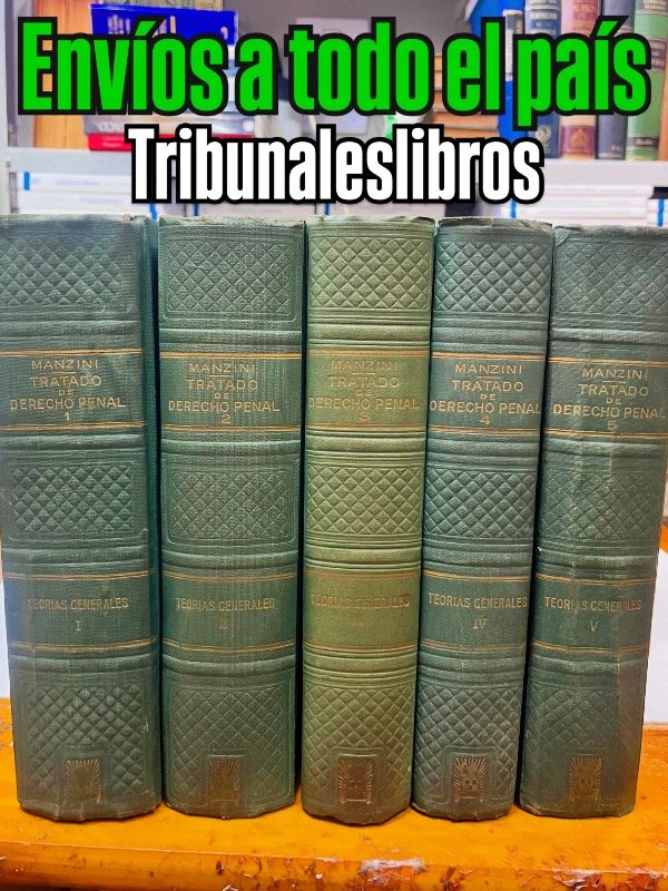 Producto - Tratado derecho penal Pte Gral MANZINI 5 Tomos. - 1