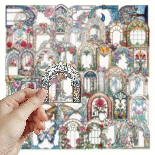 Producto - Set Stickers Translúcidos Romantic Gothic  x 10 unidades