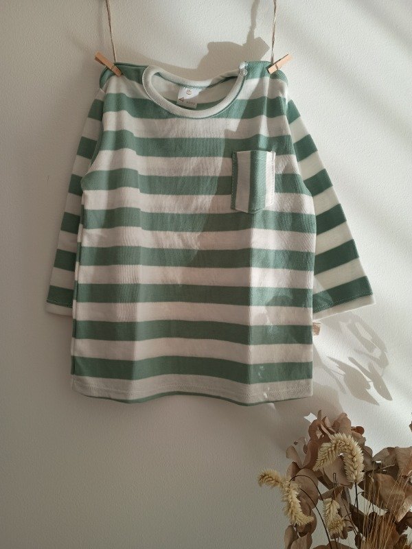 Producto - Remera Rayada verde