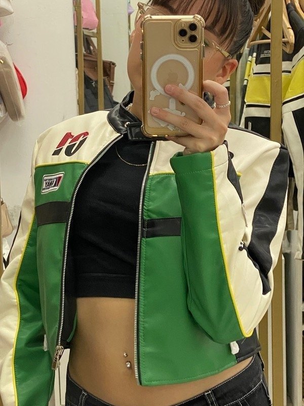 Producto - CAMPERA ECO CUERO - VERDE