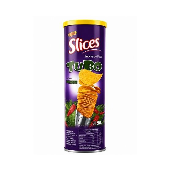 Producto - Papas Fritas Tubo sabor Picante x90grs (Slices)