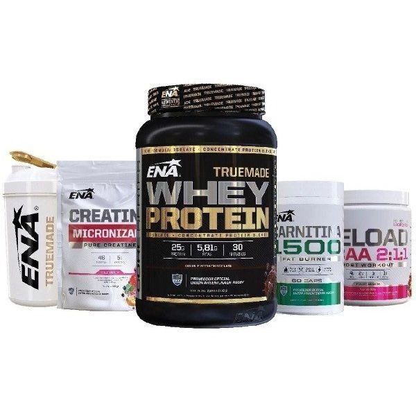 Producto - Combo Fitness Proteína Ena Creatina Recuperador Quemador
