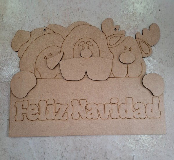 Producto - Papa Noel Feliz Navidad 32 x 25.
