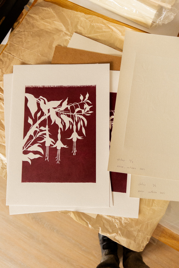 Producto - Xilografia Flores de Chilco