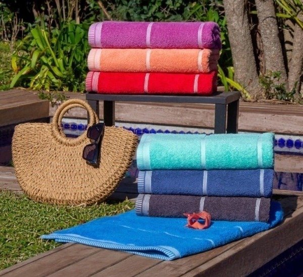 Producto - Toallon Arco Iris Nautical aqua