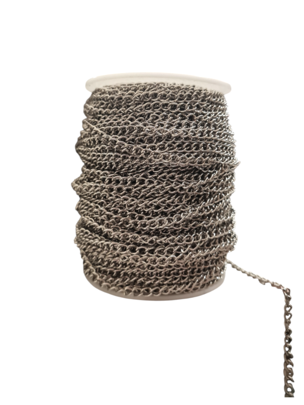 Producto - CADENA PLATEADA HIERRO 1.0 X METRO
