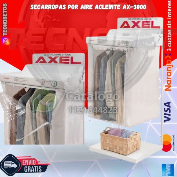 Producto - SECARROPA AXEL AIRE CALIENTE (AX-3000 )