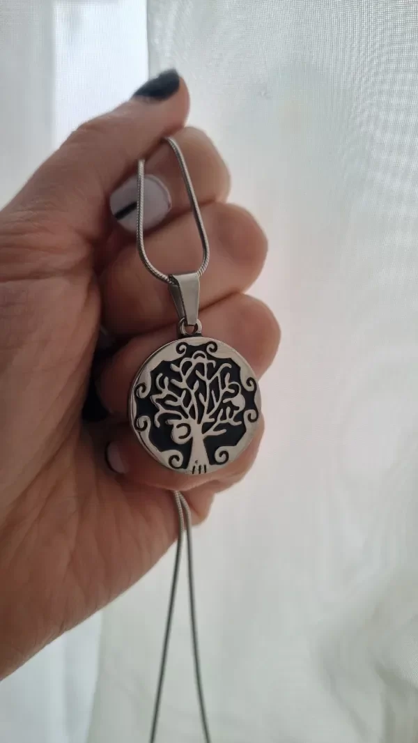Producto - Gargantilla arbol con cadena cola de  ratón Aq