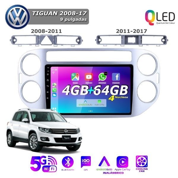 Producto - MULTIMEDIA VOLKSWAGEN  TIGUAN 2012/18 - 9" CON CAR PLAY Y ANDROID AUTO