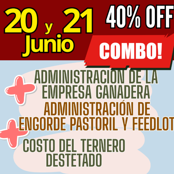 Producto - COMBO 3 CURSOS:Gestión Ganadera + Costo del Ternero + Engorde Pastoril y Feedlot