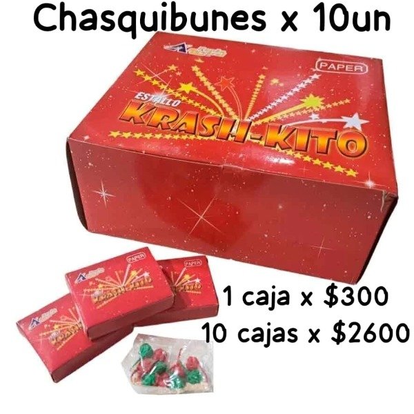 Producto - Chasquibunes estallidos fuego artificial