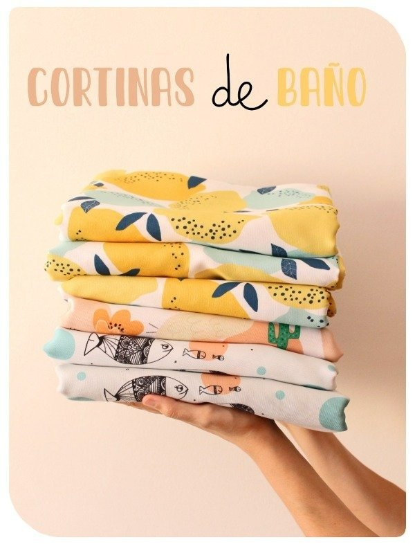 Producto - Cortina de baño Confetti azul PREVENTA! - 1