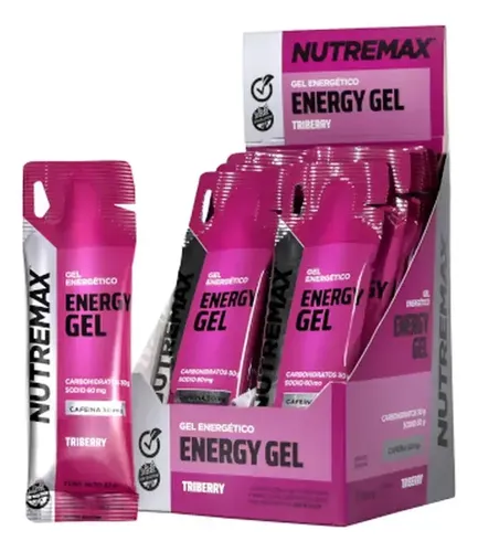 Producto - Energy Gel 42 gr X12unidades CON CAFEINA Nutremax