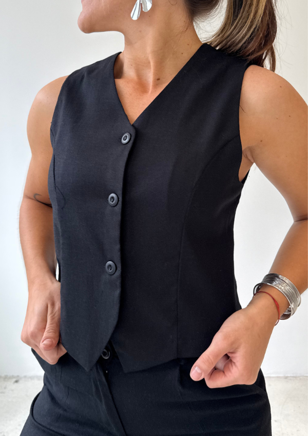 Producto - Chaleco MALVA - Negro