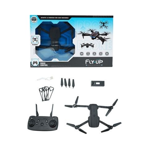 Producto - DRON 360 A RADIO CONTROL PLEGABLE CON LUZ EN CAJA 40X25X7CM