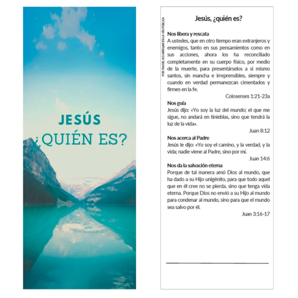 Producto - PROMO Tratados / Folletos Mod. Jesús Quién es (PACK DE 250) - (X4 UNIDADES)