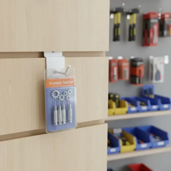 Producto - gancho blister mini panel ranurado 5 cm