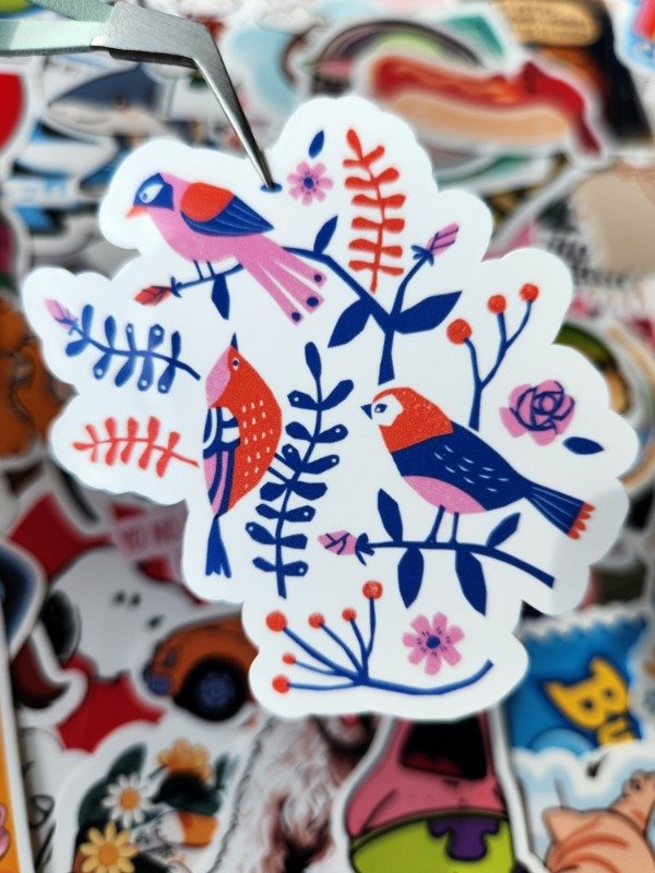 Producto - 428 - Gorriones y plantas