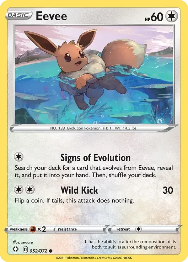 Producto - Eevee - 052/072 - Shining Fates