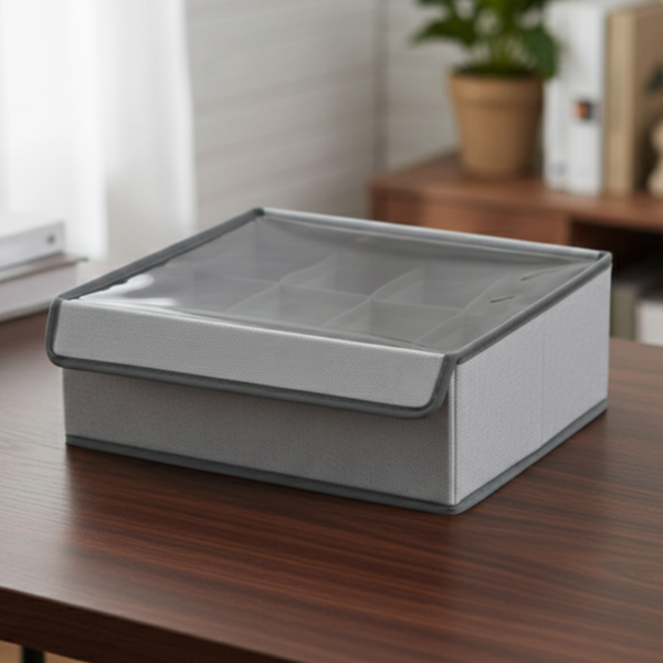 Producto - Caja Organizadora Plegable 12 Divisiones Con Tapa