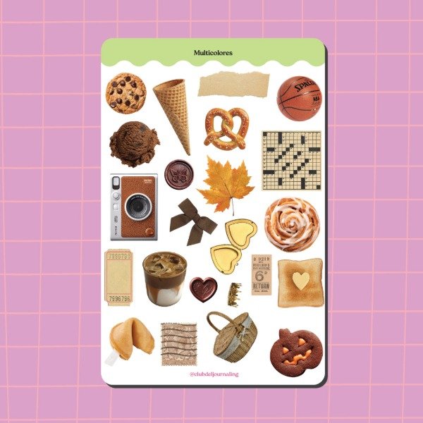 Producto - Stickers Marrones - Coffee, Vintage y Warmy