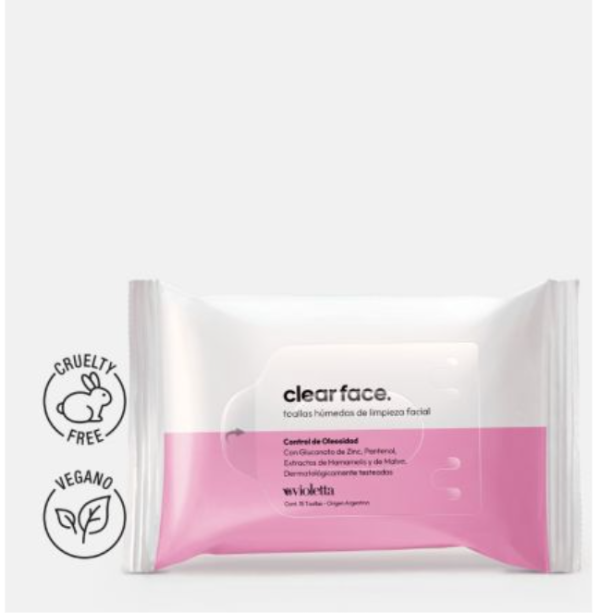 Producto - Toallas Húmedas de Limpieza Facial Clear Face