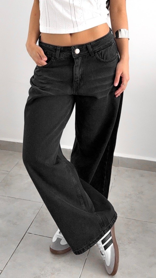 Producto - Jeans tiro bajo Londres - black