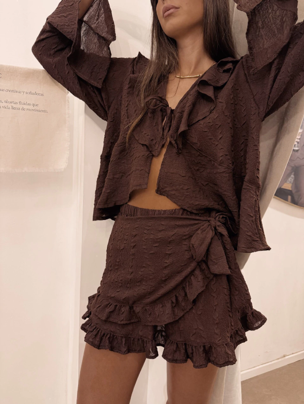 Producto - FALDA NEW INDIE / CHOCOLATE - 2